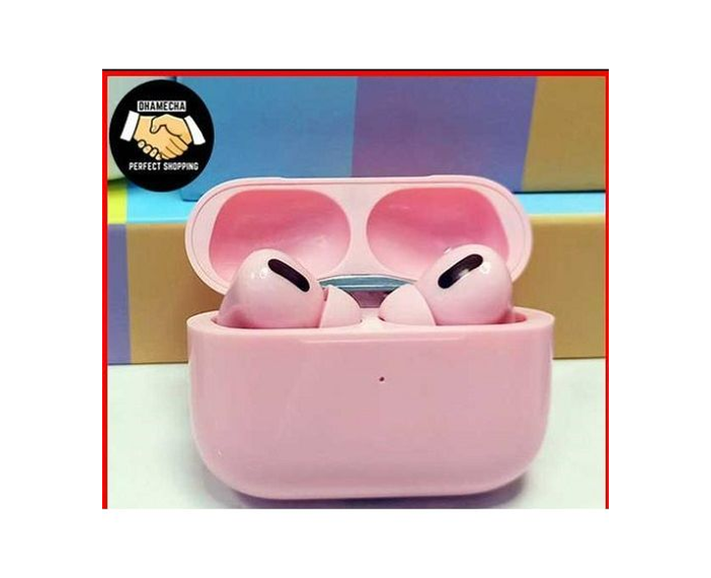 Air-Pods Pro Pressure Free Bluetooth Waterproof Noise Reduction Headsets - Pink.