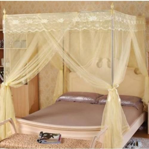 6*6 Flat Mosquito Net Without Metal Stands - Cream