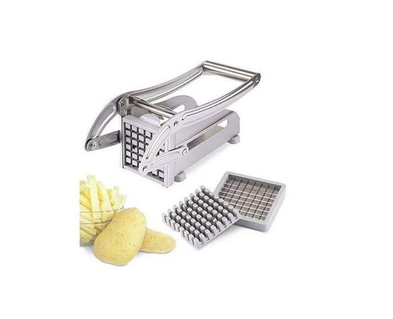 French Fries Irish Potato Cutter Slicer - Silver