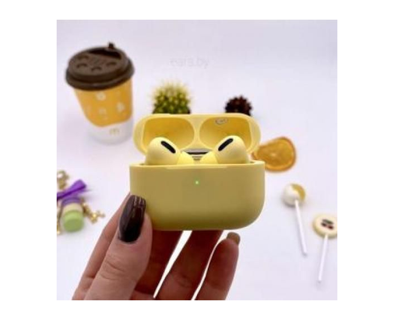 Airpods With Noise Cancellation -Yellow