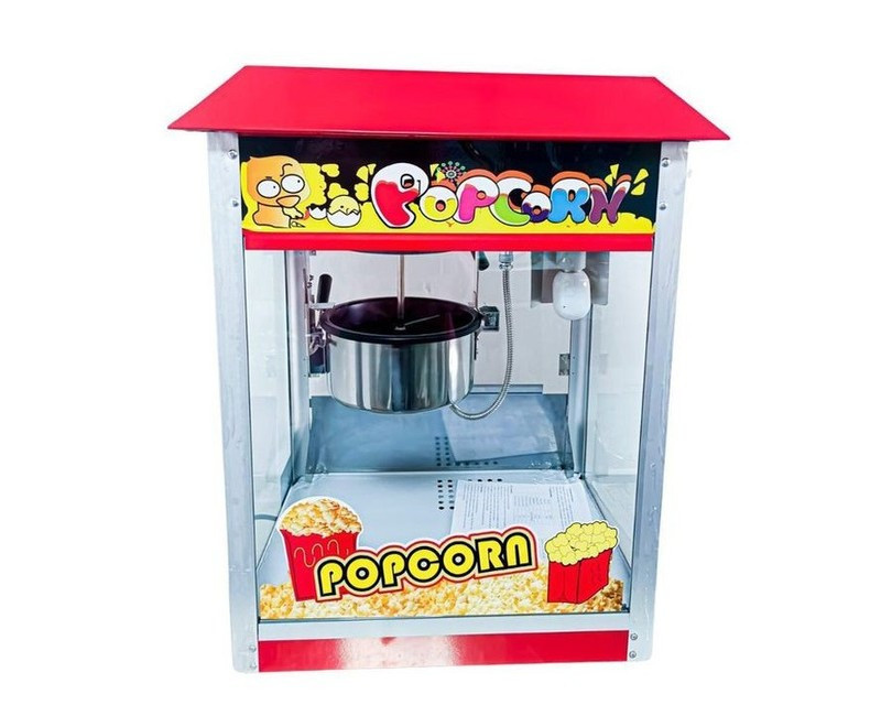 Commercial Electric Popcorn Maker Machine Movie Popcorn 1300W - Roof Top- Multi-colour.