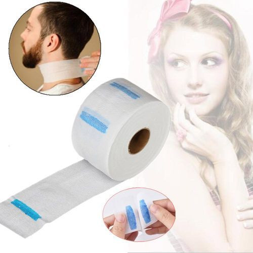 Neck Roll Paper Pro Haircut Collar Beauty Salon Hairstyling- White