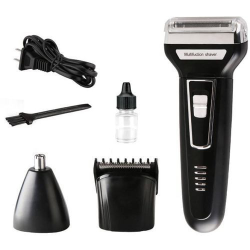 3 In 1 Rechargeable Hair Trimmer Set Hair Clipper+Smoother+Nose - Multi