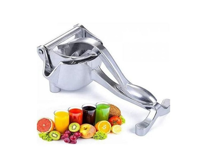 Stainless Steel Manual Fruit Press Squeezer Juicer Extractor-Silver