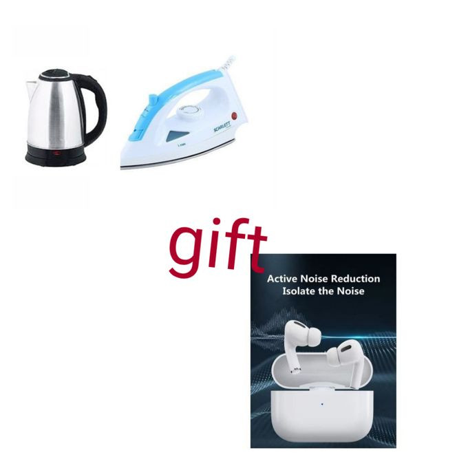 Boiling Kettle 2L steam Flatiron plus free airpods pro
