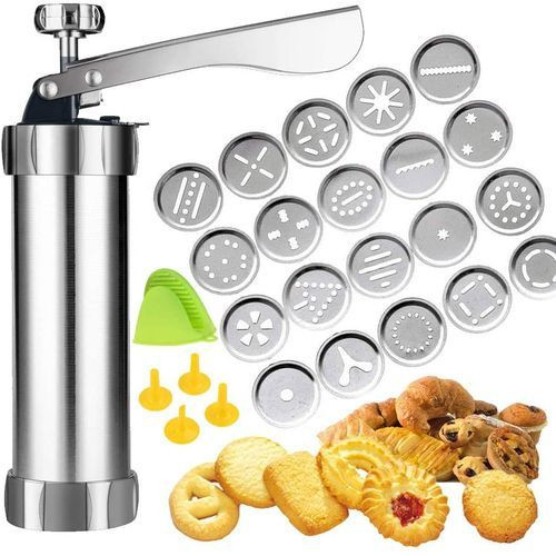 Household Baking Mold Silk Flower Machine Biscuit Cake - Silver