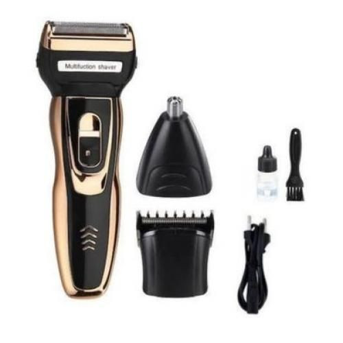 3 In 1 Rechargeable Hair Clipper Hair Trimmer Set - Multicolour