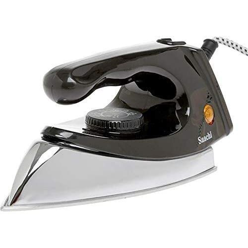 Saachi Dry Iron NL-IR-146-BK With An Aluminium Soleplate-Silver