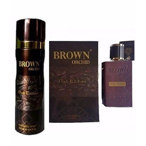 Fragrance World Brown Orchid Oud Edition 80ml & Its Free Spray