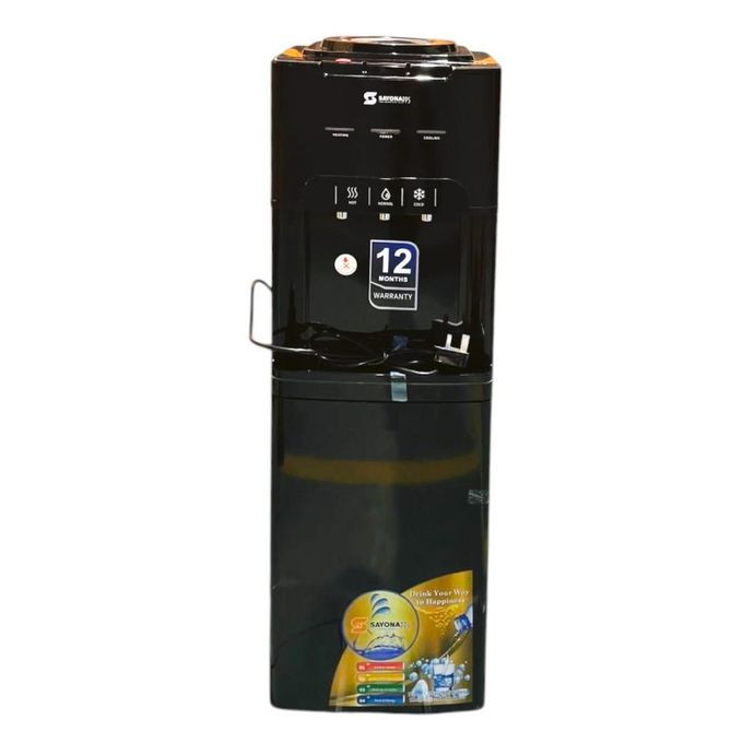 Sayona 3 Taps Water Dispenser SWD-2468 With Compressor - Black