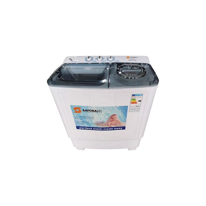 Sayona Washing Machine Twin Tub 7.5 Kg - White