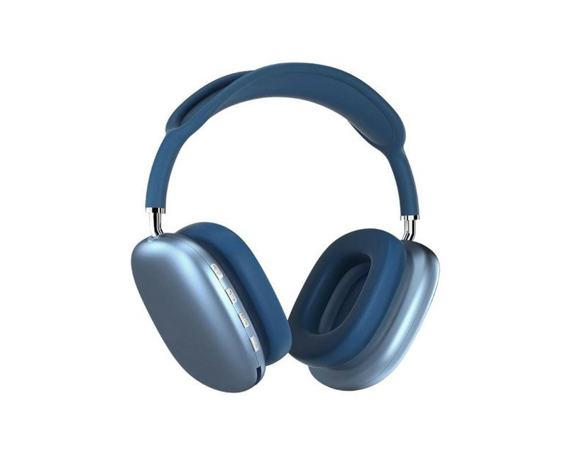 Bass Wireless Bluetooth Headphones Over The Ear - Blue/Black/Red