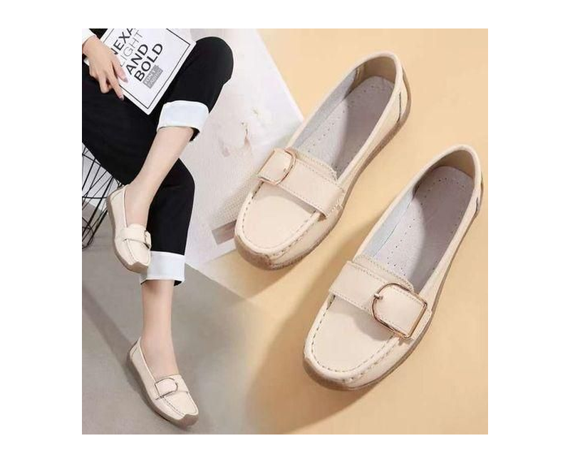 Women's Designer Shoes - Cream