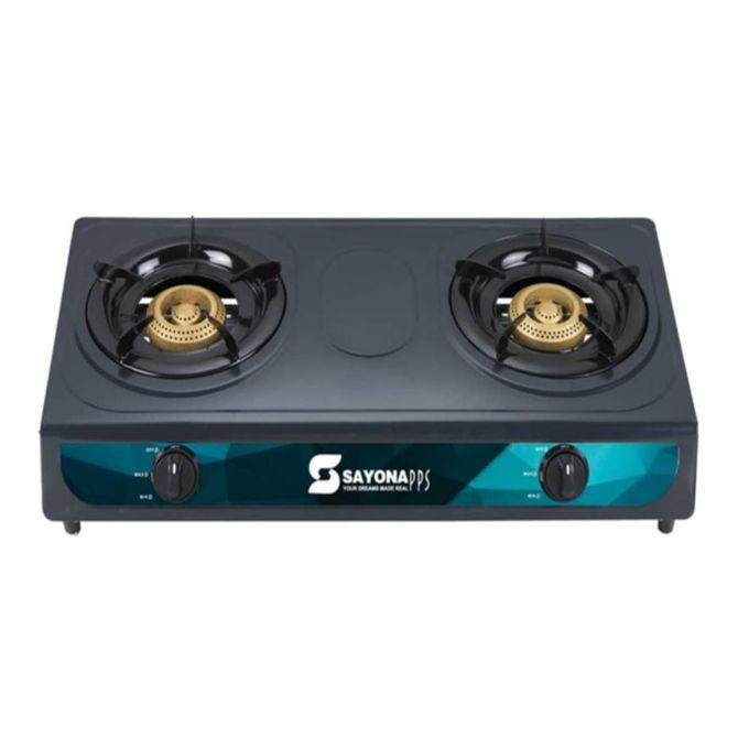 Sayona Double Gas Burner / Stove - SB-4129B, Black