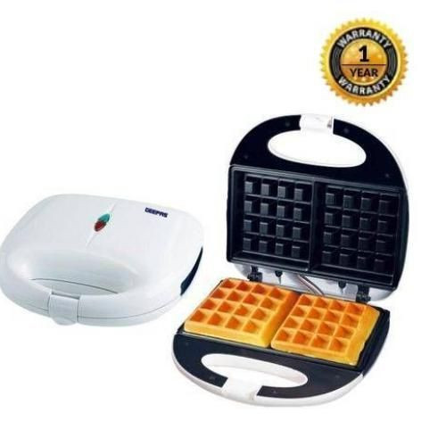 Geepas Fast Electric Waffle Maker - White