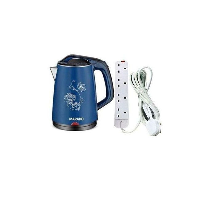 Marado Original Bundle Of 2.5L Kettle With A 4Way Powerking Extension Cable - Multicolor