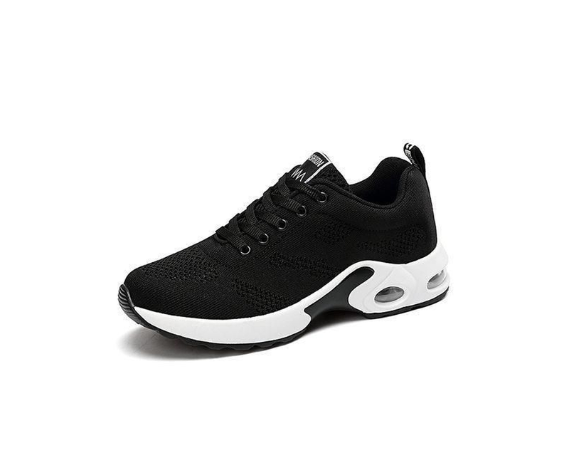 Fashionable Modern Ladies Sneakers - Black,White