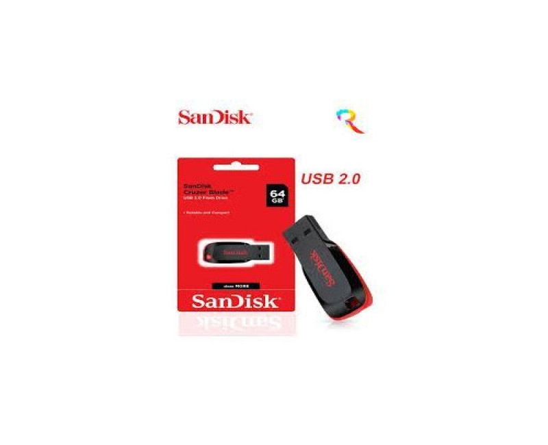 Sandisk 64GB High Speed Flash Disk Drive - Silver.