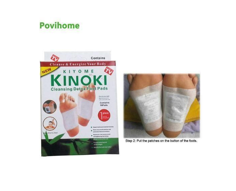 Kiyome Kinoki Detox Foot Pads Patches Relaxation Massage 10 Pads