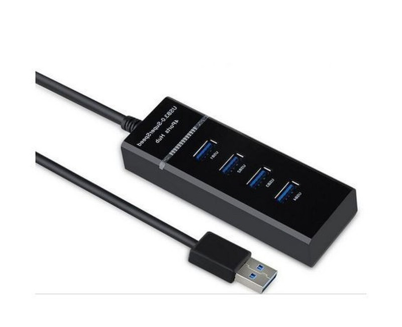 USB HUB 3.0 High-speed 30cm For Desktop Laptop 4Ports USB HUB -Black
