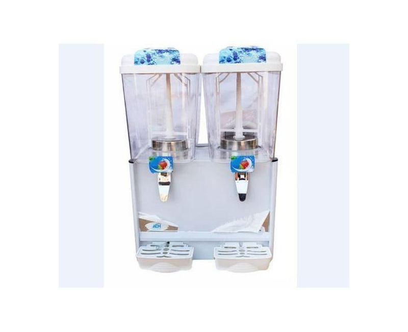 ADH LSJ 18 Liter 2 Tap Electric Double Commercial Juice Dispenser cooler - White