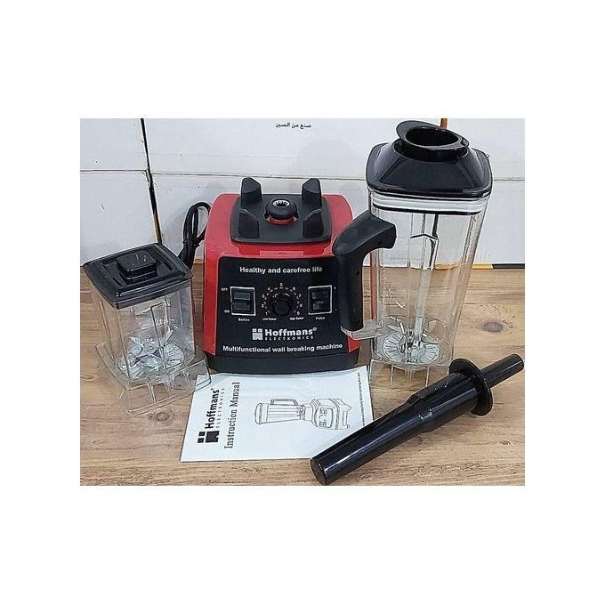 Hoffmans 2 In 1 Multifunctional Commercial 2 Liters Breaking Blender With Pure Copper Motor -Multicolour