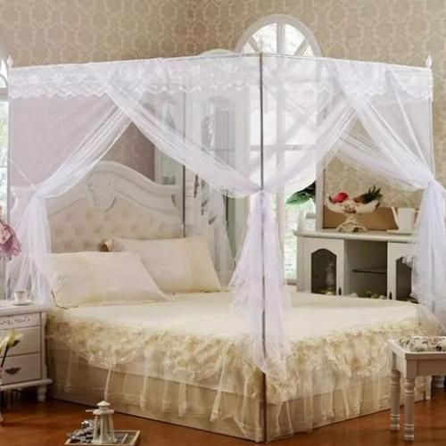 4 Stands Mosquito Net - White   4x6 /6x6