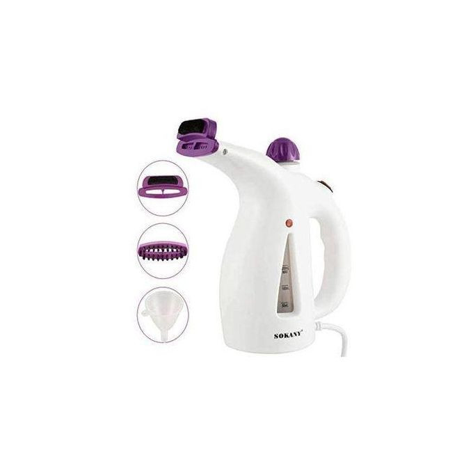 Multi Function Garment Cake Facial Steamer And Ironing Brush-White