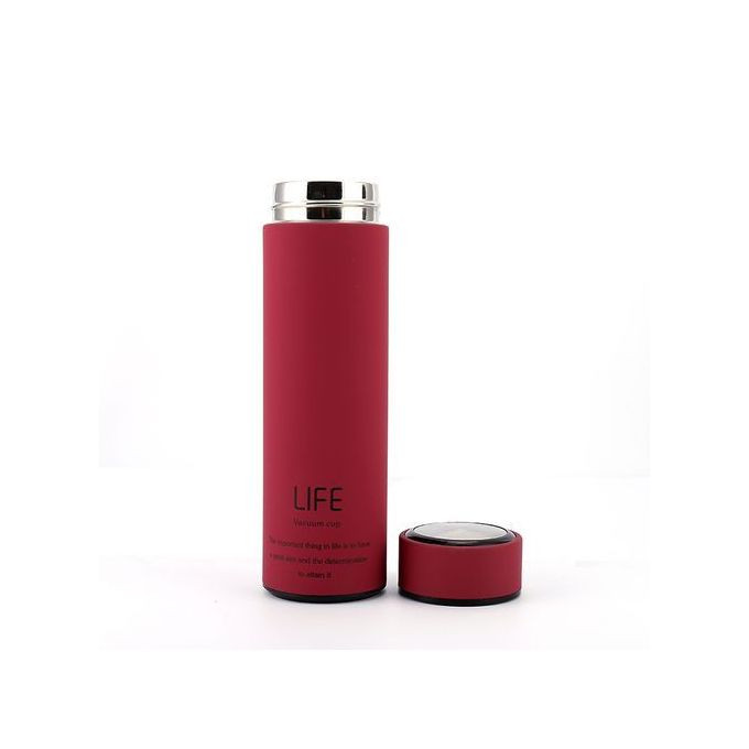 Stainless Vacuum Travel Mug, 450ml - Red