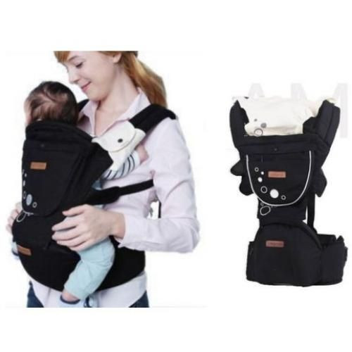 Hipseat Baby Carrier- Black/Grey