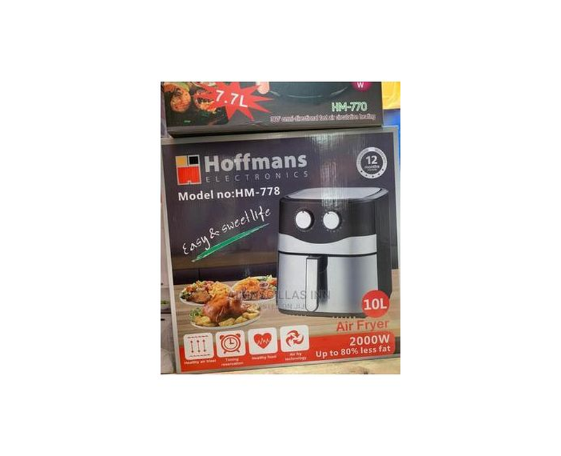 Hoffmans 10 LITERS / 10L Air Fryer / Airfryer HM 778 - Black