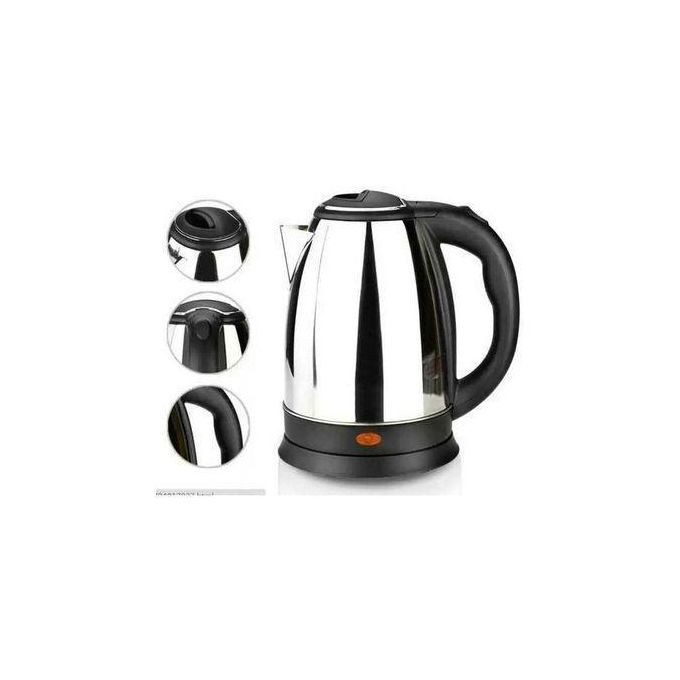 Electric Stainless Steel Kettle 2Litres - Silver, Black