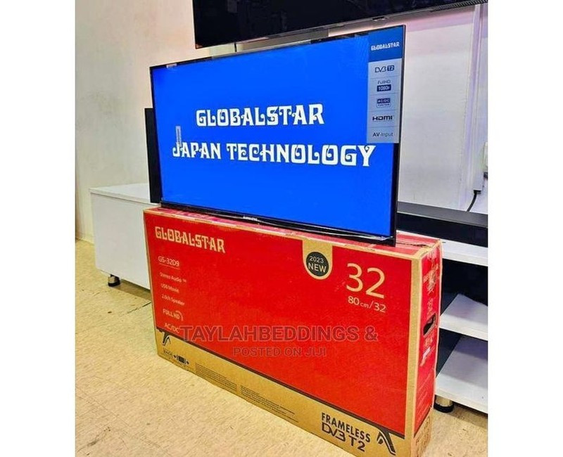 Global Star 32 inch tv with inbuilt free to air decoder _ Black