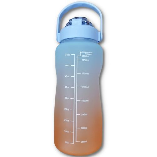 2Litres Frosted Water Bottle - Multicolor