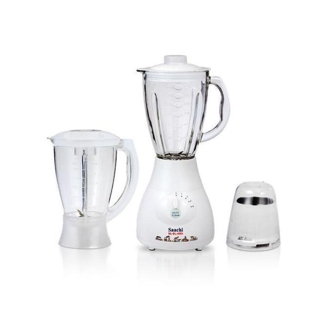 Saachi 3 in 1 Electric Blender,1.5L - White.