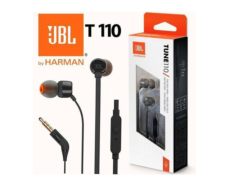 Jbl TUNE 110 - In-Ear Headphone with One-Button Remote - Color May Vary