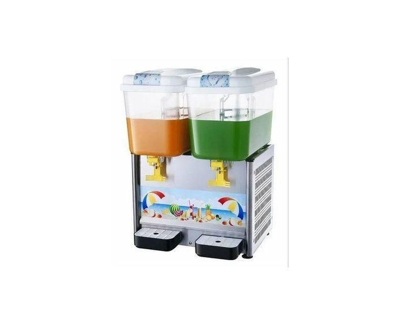 Snowhite Double Juice Dispenser coolers, 36 Litres - White