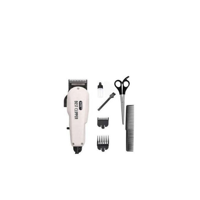 Professional Super Taper Hair Trimmer / Shaver / Clipper Electric Shaving Machine - White.