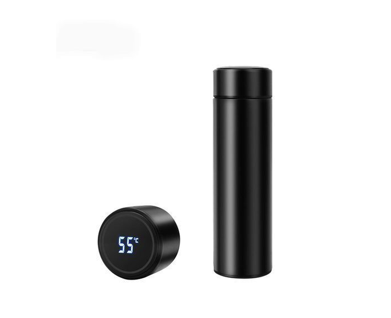 500ml smart travel Flask with Temperature display - Black