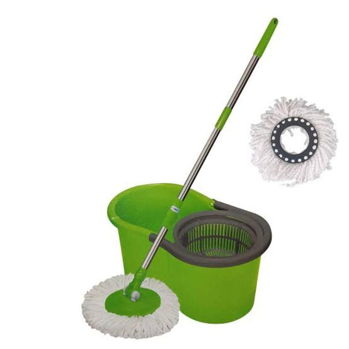 Other Spin Mopper Floor Cleaning Mop 360 Degree Rolling - Multicolor