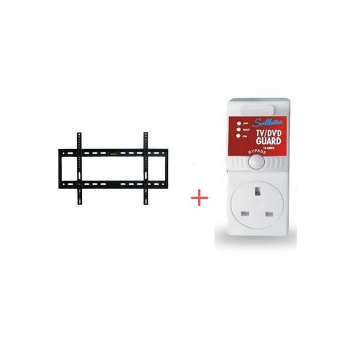 Sollatek Package Of TV Mount 26" To 63" Plus TV Guard - Black