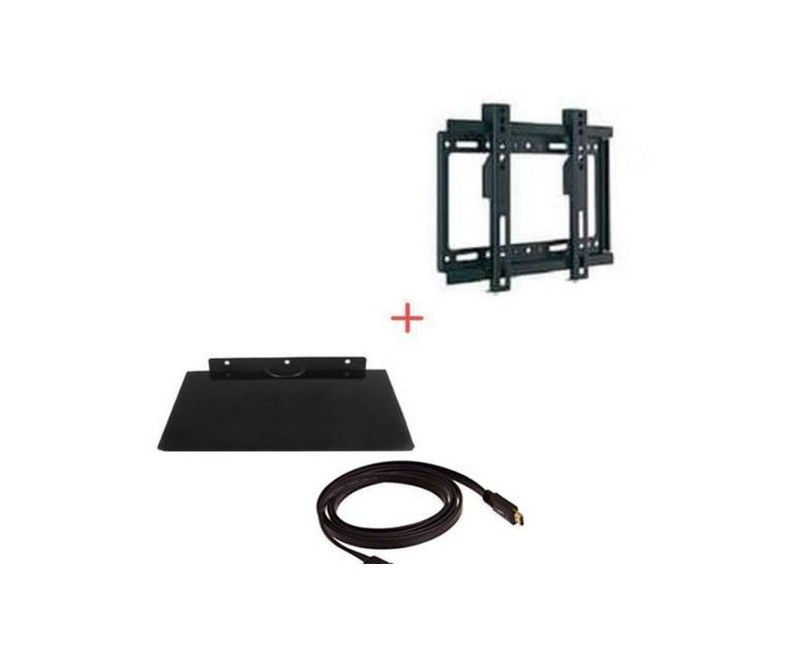 Pack Of TV Mount 14 To 42 Inch Plus DVD Decoder And Plastation Mount Plus Free TV HDMI Cable-Black