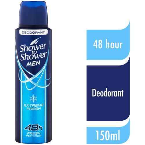 Shower to Shower Mens Deodorant Extreme Fresh 150ml