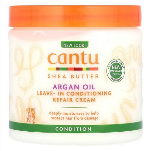 Cantu Argan Oil Leave In Conditioning Repair Cream - 453gm /2pcs
