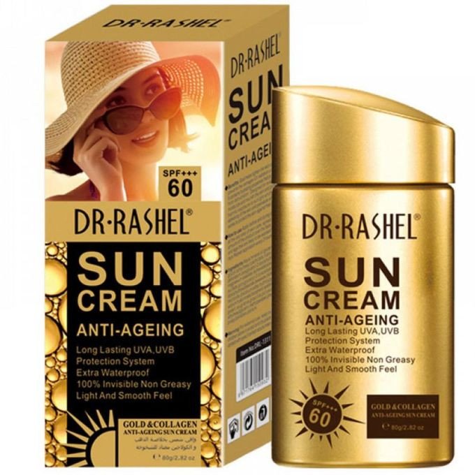 Dr Rashell Gold Collagen Sun Cream -SPF 75- 80g