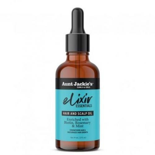 Aunt Jackie'S Curls & Coils Elixir Essentials Biotin, Rosemary & Mint Hair & Scalp Oil 59ml