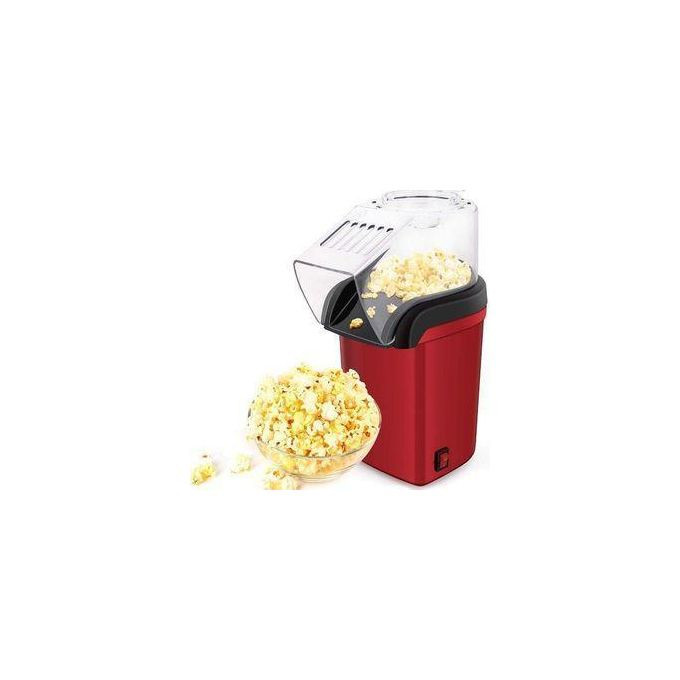 3 Minutes Hot Air Automatic Mini Electric Portable Popcorn Maker Popper Machine- Red,Black