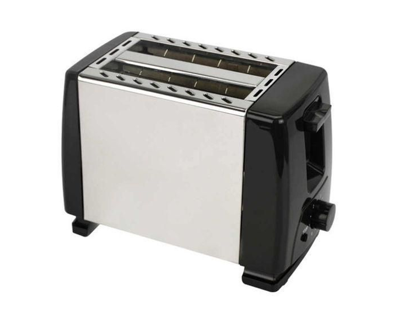 Bread & Button 2 Slice Electric Toaster - Silver