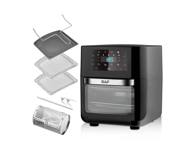 RAF 12 Litres / 12L Smart Touch Oil-Free Digital Electric Air Fryer - Airfryer - Black