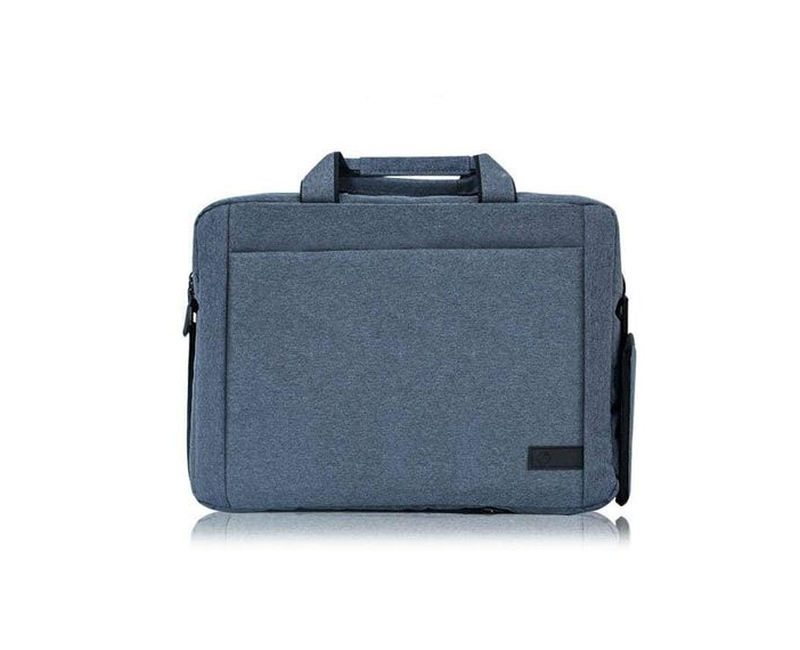 Waterproof Anti Theft Laptop Bag with USB Port- blue, grey